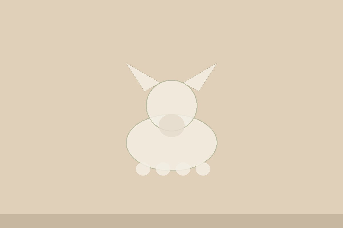 Silueta ilustrativa de perro sobre fondo beige, hero de adopción en Lanús